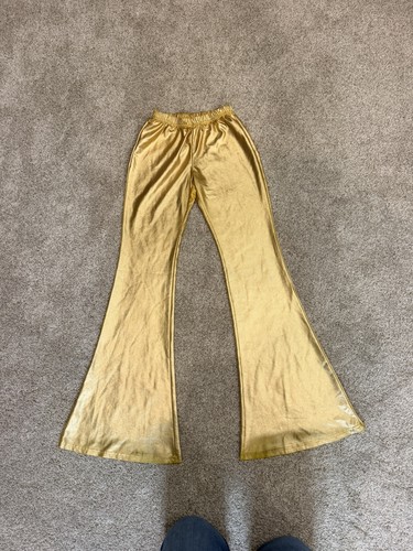 Shiny metallic flare leg - metallic,