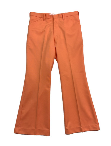 Vtg 70s peach disco - vtg, flare