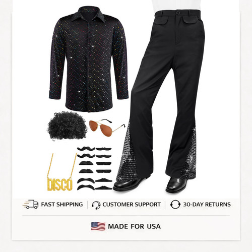 70s disco outfit - men, 6